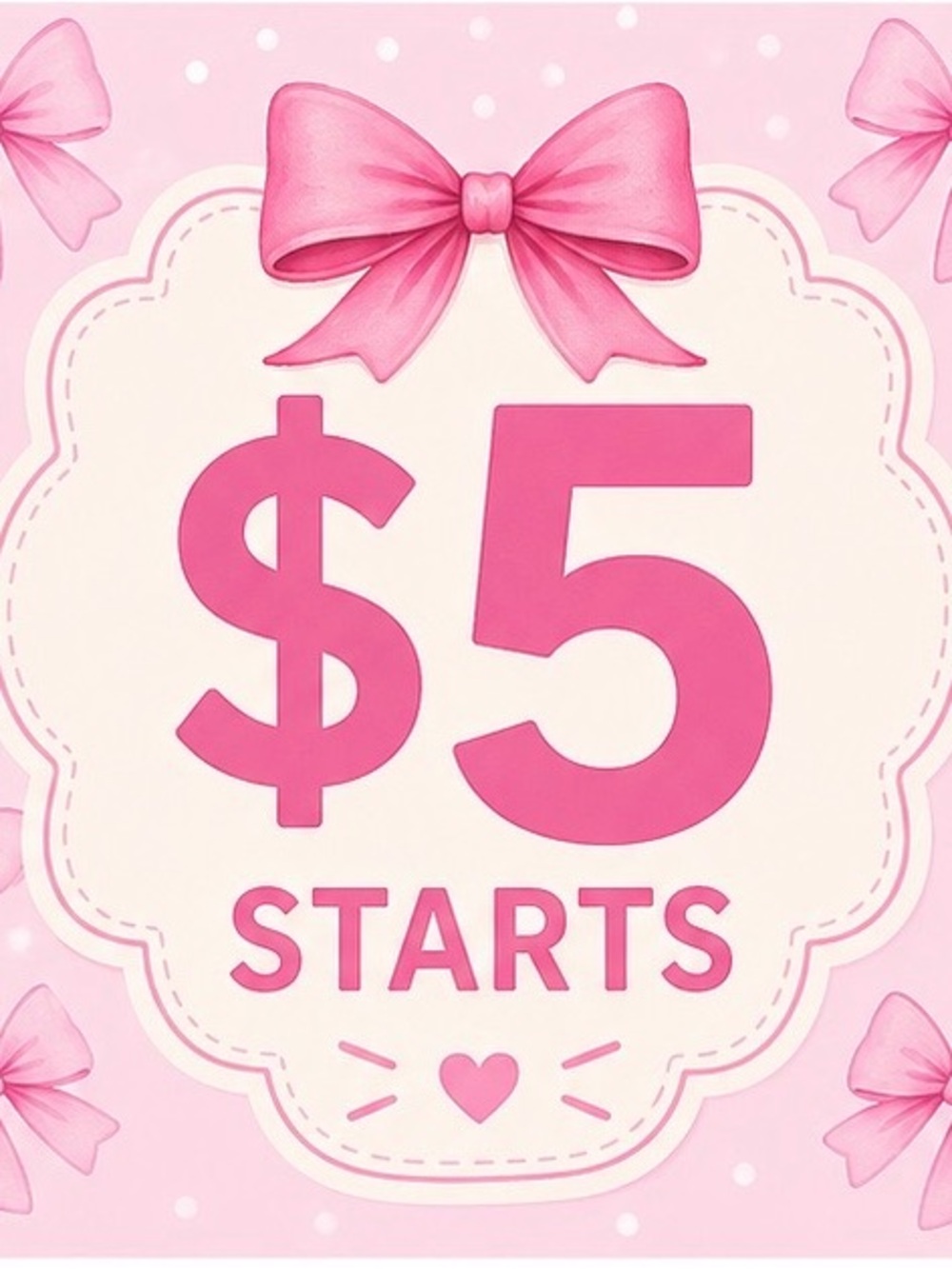 $5 start for my live show